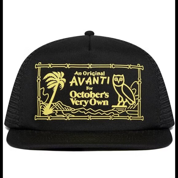 OVO X AVANTI TRUCKER HAT - BLACK - Picture 1 of 10